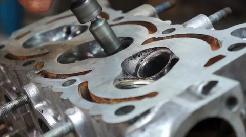 Engine workshop Stock Footage 54803353