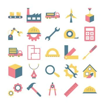 Engineeering concept. Technology and science. Professional occupation Stock Illustration