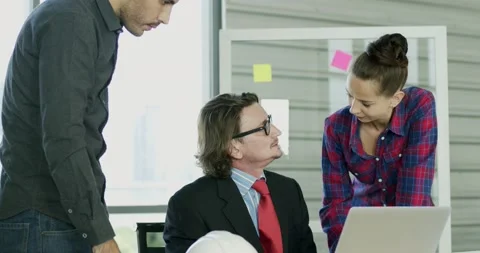 Engineer and architect manager planning on table Stock Footage 139956311