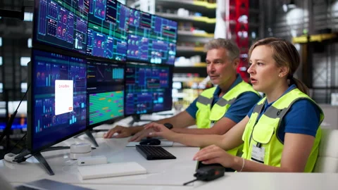 Engineer And Supervisor Urgently Review Critical Incident Ticket Stock Footage 336791464