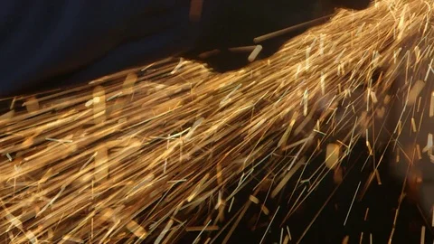 Engineer Angle Grinding Stock Footage 71822159