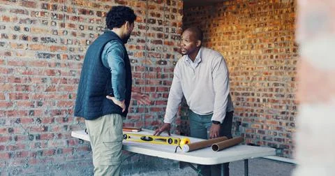 Engineer, architect and meeting with team in discussion, update and plannin.. Stock Photos