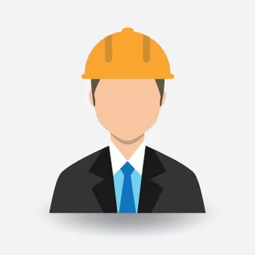 Engineer avatar symbol Stock Illustration