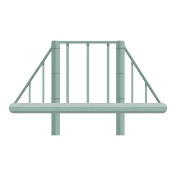 Engineer bridge icon, cartoon style Stock Illustration