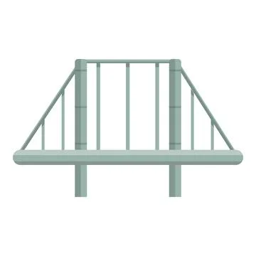 Engineer bridge icon, cartoon style Stock Illustration
