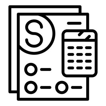 Engineer calculator icon outline vector. Woman worker Ilustración de archivo