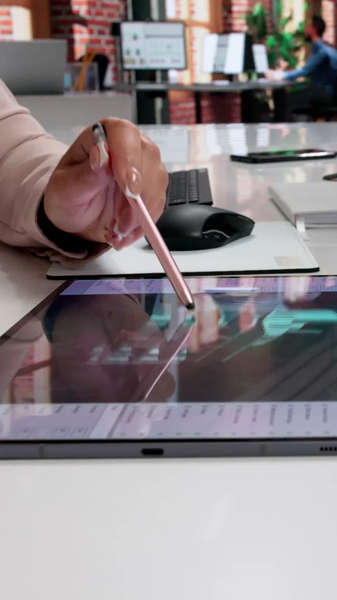 Engineer Carefully Designing 3D Mechanical Parts Stock Footage 335459889