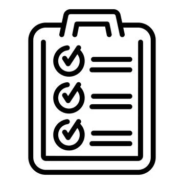 Engineer clipboard icon outline vector. Person builder Stock Illustration