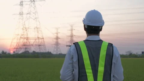 Engineer concept of 4k Resolution. A man is releasing a drone to explore the  Stock Footage 158639537