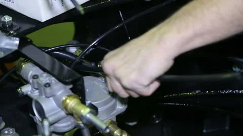 Engineer constructing on automobile factory Stock Footage 68372667