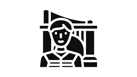 Engineer construction glyph icon animation Stock Footage 326746234
