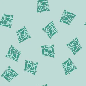 Engineer construction glyph vector seamless pattern Stock Illustration