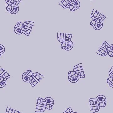 Engineer construction line seamless pattern Illustrazione stock