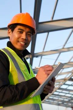 Engineer construction under new building Foto stock