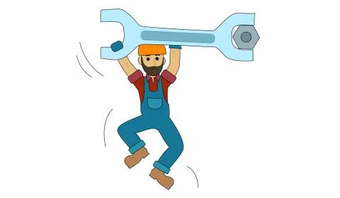 Engineer Construction worker Illustrazione stock
