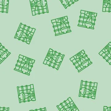 Engineer construction worker line vector seamless pattern 스톡 일러스트