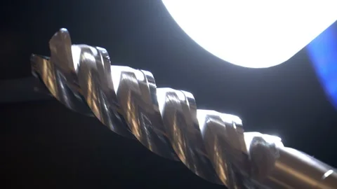 Engineer Controls Detail Quality under Microscope. Quality control of drill Stock Footage 171776496