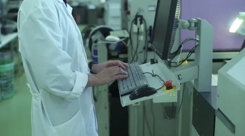 Engineer Controls The Process Stock Footage 68659808