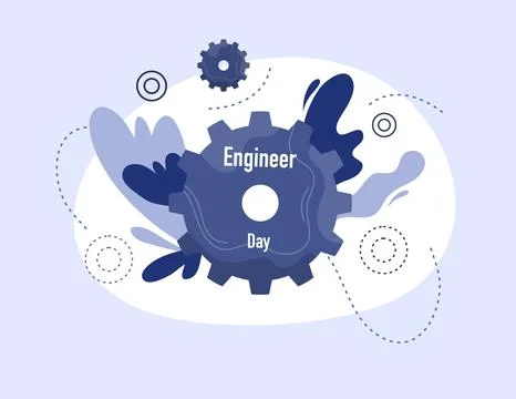 Engineer day illustration vector design for day of engineer event vector Illustrazione stock