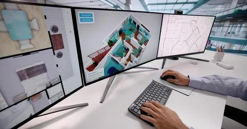 Engineer Designs 3D Intruder Detection System For Home Security Stock Photos