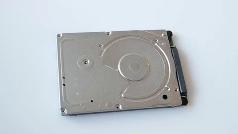 Engineer is disassembling broken hard disk drive for data recovery Stock Footage 72931095