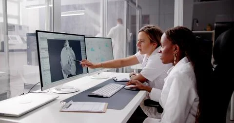 Engineer Doing 3D CAD Model Design On Computer Foto stock