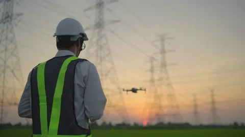 Engineer Electric working outside Видео 148356445