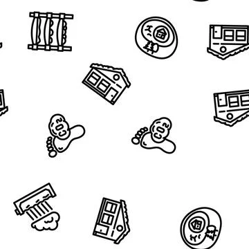 Engineer environmental technology vector seamless pattern Stock Illustration
