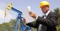 Engineer Extracting Specialist Looking Pumping Machinery Plans Oil Industry 4k or 4k+ Resolution
