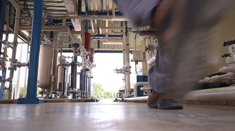 Engineer in factory 스톡 동영상 56443487