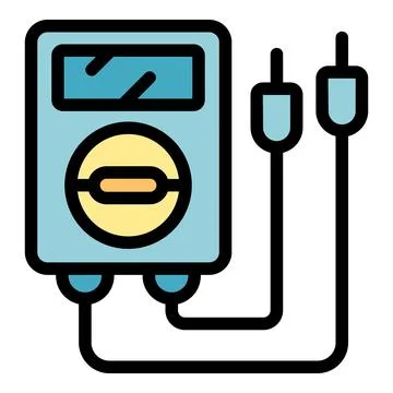 Engineer factory multimeter icon vector flat イラスト素材