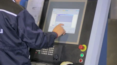 Engineer, Factory Worker Setting Up CNC Lathe Machine 스톡 동영상 68388849