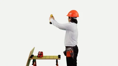 Engineer Finishes his work. Stock Footage 10828177