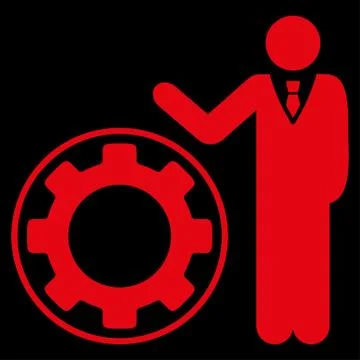 Engineer Flat Icon Stock Illustration