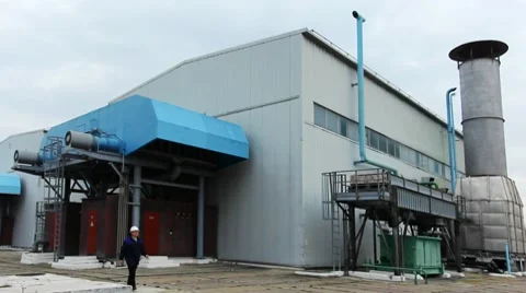 Engineer Goes Near Unit Video stock 10790367