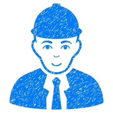 Engineer Grainy Texture Icon 스톡 일러스트