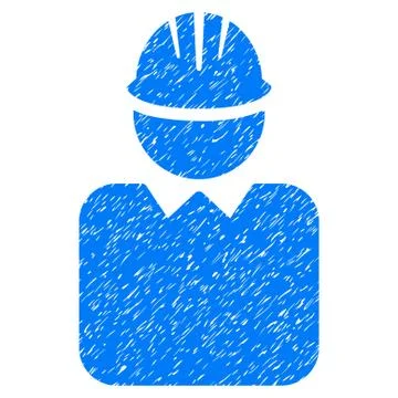 Engineer Grainy Texture Icon 스톡 일러스트
