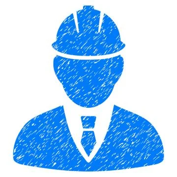 Engineer Grainy Texture Icon 스톡 일러스트