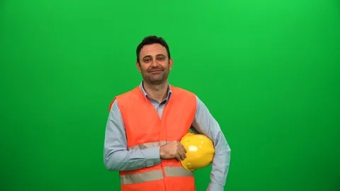 Engineer on Green Screen 動画素材 88652676