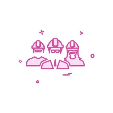 Engineer Group icon design vector Stock Illustration