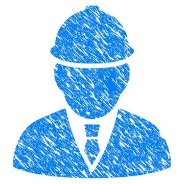 Engineer Grunge Icon Illustrazione stock