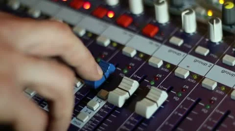 Engineer on hand mixer Stock Footage 21224705