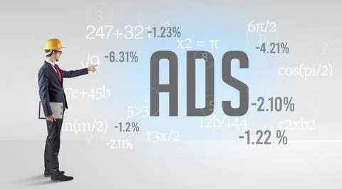 Engineer in hard hat with abbreviation Stock Photos