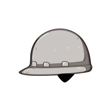Engineer hard hat cartoon vector illustration Stock Illustration