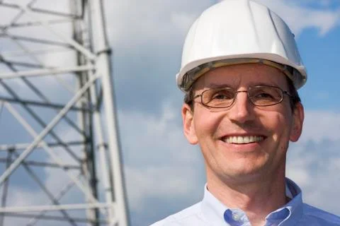 Engineer with hardhat Stock Photos
