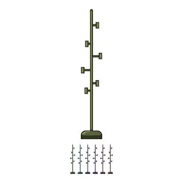 Engineer hat stand cartoon vector graphic イラスト素材