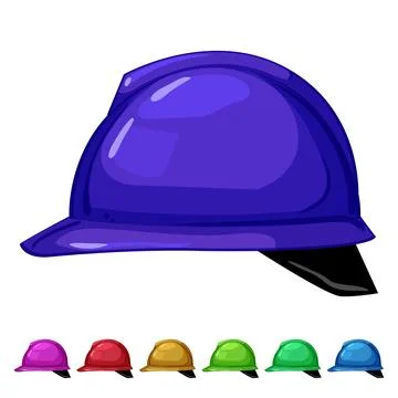 Engineer helmet builder cartoon vector graphic Stock Illustration