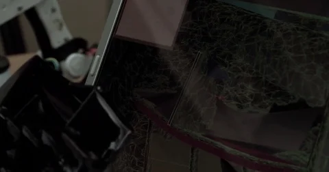 Engineer holding real 3d printing object 3d printer 4k video model on computer Stock Footage 70673662