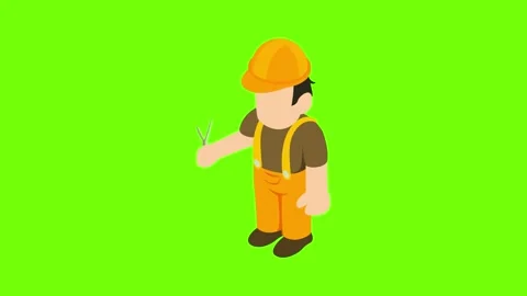 Engineer icon animation Stock Footage 152574406