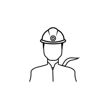 Engineer icon. Avatar element of professions for mobile concept and web apps Stock Illustration